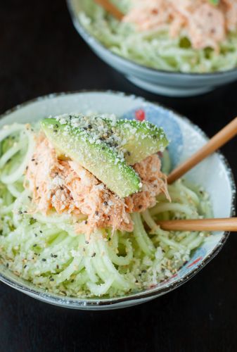 Spicy sriracha crab and cucumber salad