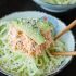 Spicy sriracha crab and cucumber salad