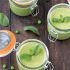 Spring pea and mint soup