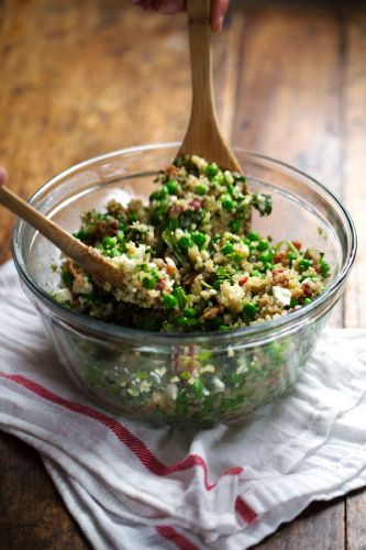 Spring Quinoa Salad with Honey-Lemon Vinaigrette