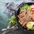 Skirt steak fajitas