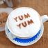 Use a stencil for latte art