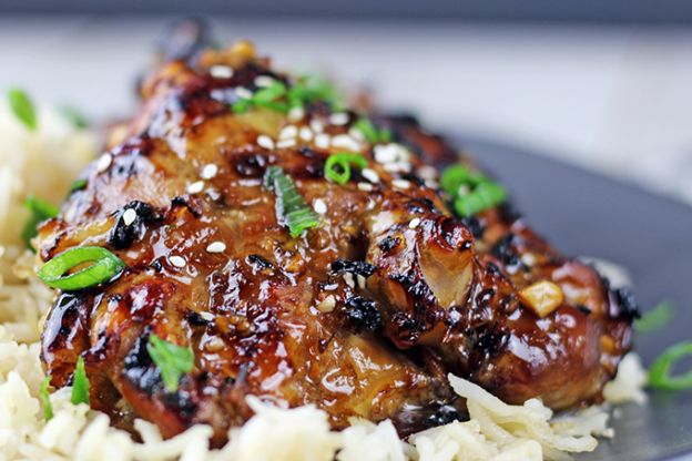 Sticky honey Indonesian chicken