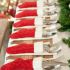 Set out utensils in mini stockings