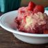 Stove-top strawberry dumplings