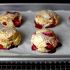 Strawberries and cream biscuits