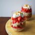 Strawberry pretzel parfaits