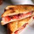 Strawberry rhubarb grilled cheese