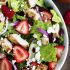 Strawberry chicken salad with strawberry balsamic dressing