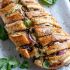 Barbecue chicken pizza-stuffed pull-apart bread