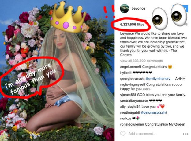 Beyoncé announces she is pregnant with twins