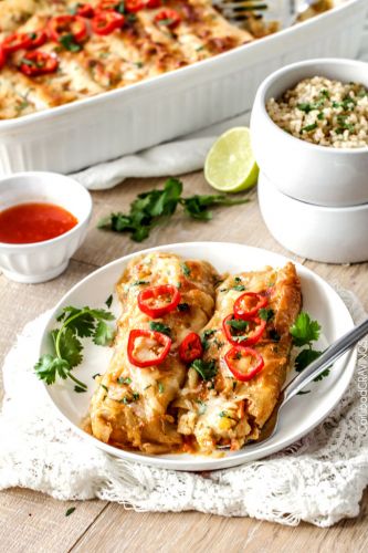 Sweet Chili Chicken Enchiladas