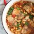 Tabasco Braised Chicken with Chickpeas and Kale