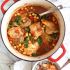 Tabasco braised chicken with chickpeas and kale