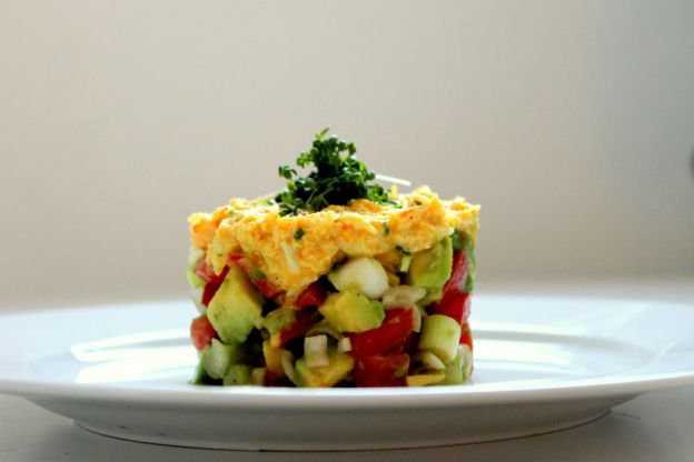 Crab and avocado tartar