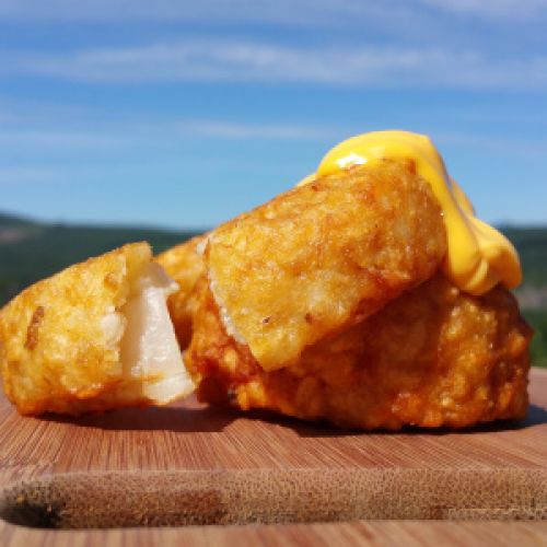 Tater Tot Crusted Onion Rings