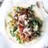 Crispy BBQ tempeh Caesar salad wraps