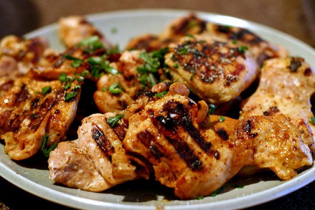 Tequila Lime Chicken and Green Onion Slaw
