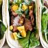 Thai beef tacos