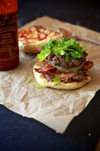 THAI PEANUT BUTTER & BACON BURGER