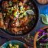 Thai Peanut Chicken Wings with Fiery Pineapple Jalapeno Salsa