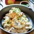 3-Ingredient Cheesy Biscuits with Apple Sausage Gravy