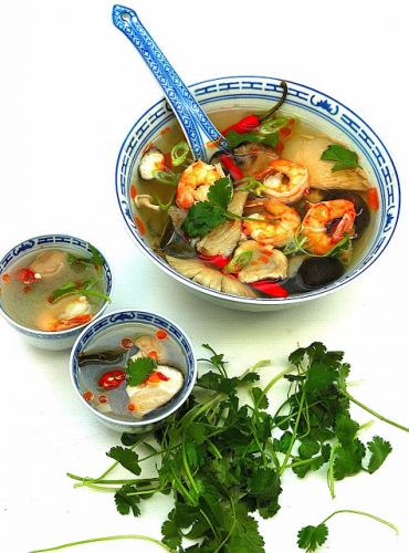 Authentic Thai tom yum goong