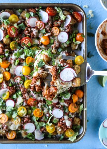 Sloppy Joe Sheet Pan Totchos