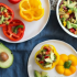 Tri-Legume Salad Stuffed Peppers