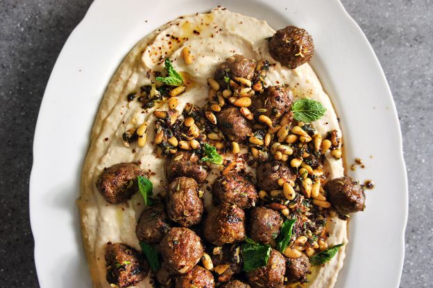 Turkish Kofta With Cannellini Puree And Toasted Pine Nuts