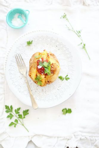Crock Pot Cheese And Relish Twice Baked Potatoes