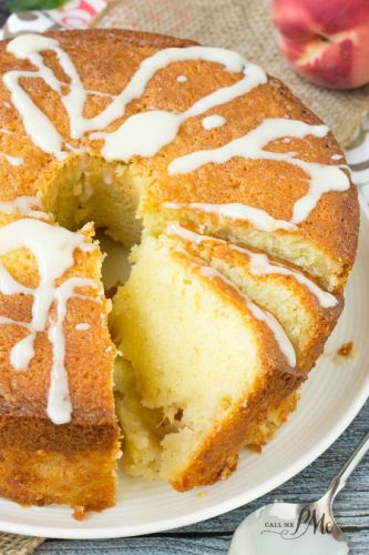 Fresh Peach Pound Cake