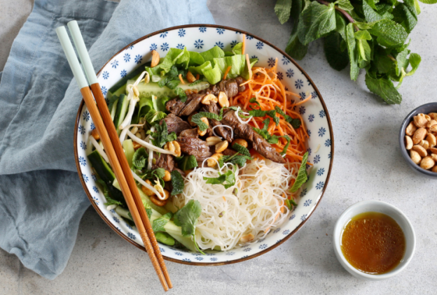 Vietnamese Beef and Noodle Salad (Bo Bun)