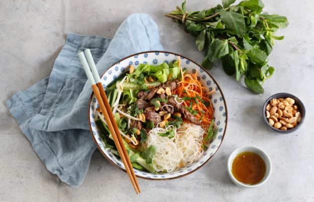 Vietnamese Beef and Noodle Salad (Bo Bun)