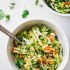 Vietnamese chicken salad with rice noodles