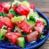 Watermelon Salad with Feta and Cucumber