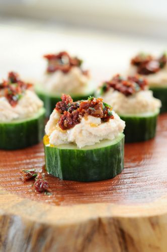 White Bean And Sun-Dried Tomato Bites