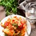 White Bean & Tomato Polenta Casserole