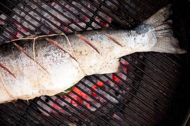 Grilled Whole Salmon