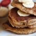 Whole Wheat Banana Walnut Pancakes With Vanilla Brown Sugar Syrup