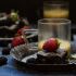 Wine-Roasted Strawberry Brownies