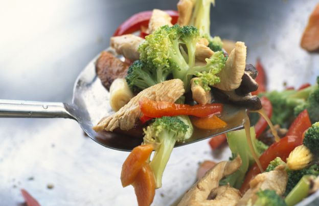 Simple pork and vegetable stir fry