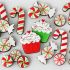 Peppermint candy decorated cookies