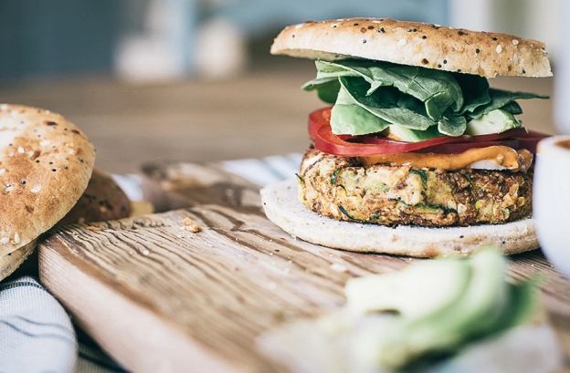 Vegetarian Zucchini White Bean Burger