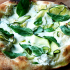 82. Zucchini anchovy pizza