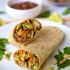 Asian chicken wraps with Thai peanut sauce
