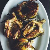 Grilled Artichokes with Garlic Lemon Aioli - Step 3