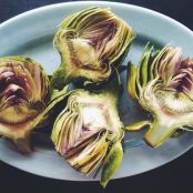 Grilled Artichokes with Garlic Lemon Aioli - Step 2