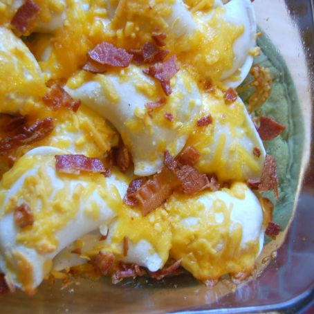 Easy Cheesy Perogy Casserole