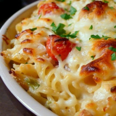 Chicken and Spinach Pasta Bake